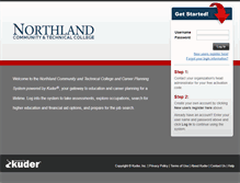 Tablet Screenshot of northland.kuder.com