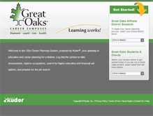 Tablet Screenshot of greatoaks.kuder.com